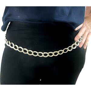 Vintage 80s/90s Silver Chain Link Women's Belt